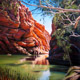 Ellery Creek Big Hole, Pastel, 59 x 70cm