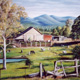 Farming Property, Dayboro, Pastel, 62 x 41cm