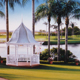 Palm Meadows Wedding Gazebo, Pastel, 45 x 27cm