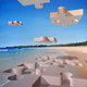 Beach Puzzle (Highly Commended, Live Life Villages Art Prize 2010), Oil, 76 x 91cm