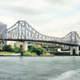 Story Bridge Triptych, Pastel, 15 x 12cm each