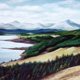 Up In Scotland, Pastel, 70 x 25cm