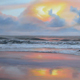 Alexandra Headland Dawn No.5, Pastel, 55 x 27cm