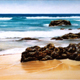 Currumbin Beach (North Elephant Rock), Pastel, 103 x 32cm