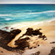 Currumbin Beach From Atop Elephant Rock, Pastel, 70 x 70cm