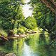 Cedar Creek, Eatons Crossing, Pastel, 40 x 70cm