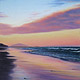 Sunset Reflections, Alex, Pastel, 21 x 40cm